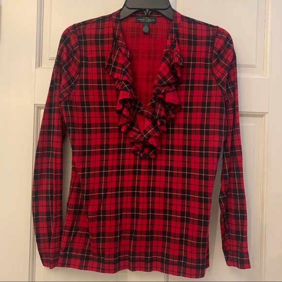 Lauren Ralph Lauren Tops - LRL RALPH LAUREN JEANS CO. Plaid Blouse Size M
